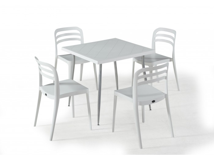 Градински комплект ASPEN set 4 (бял)